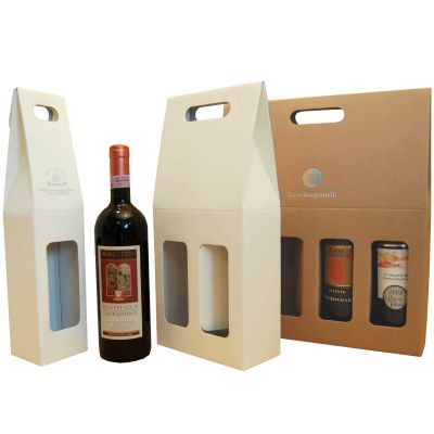 Scatole per confezionare bottiglie bordolese di vino da 0,75 o mezzo litro 