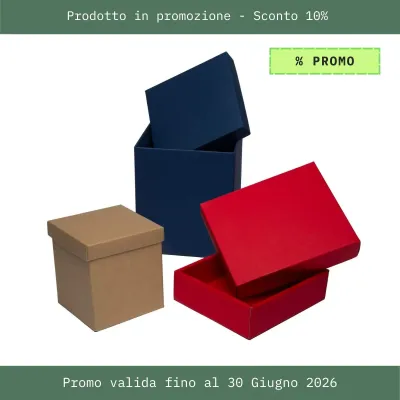 Scatola Confezione Regalo Fondo e Coperchio - Piccole Quantita