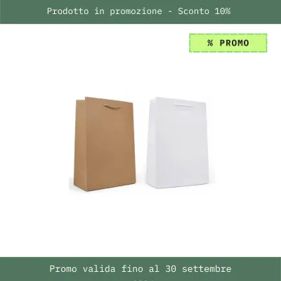 Shopper Strong Neutra con Manici in Cotone