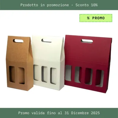 Scatola Confezione Bottiglie Vino Bordolese