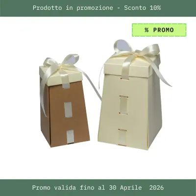 Scatola Confezione Bomboniere Piramide