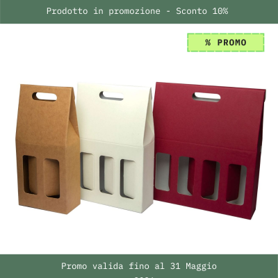 Scatola Confezione Bottiglie Vino Bordolese