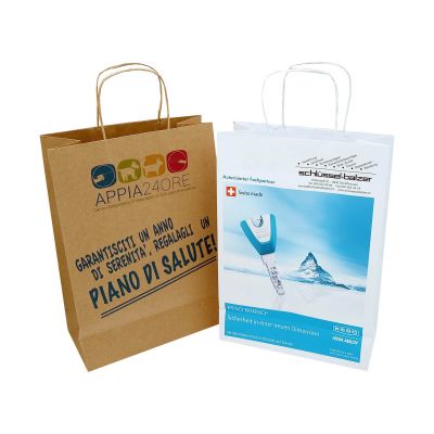 Shopper a Soffietto con Stampa