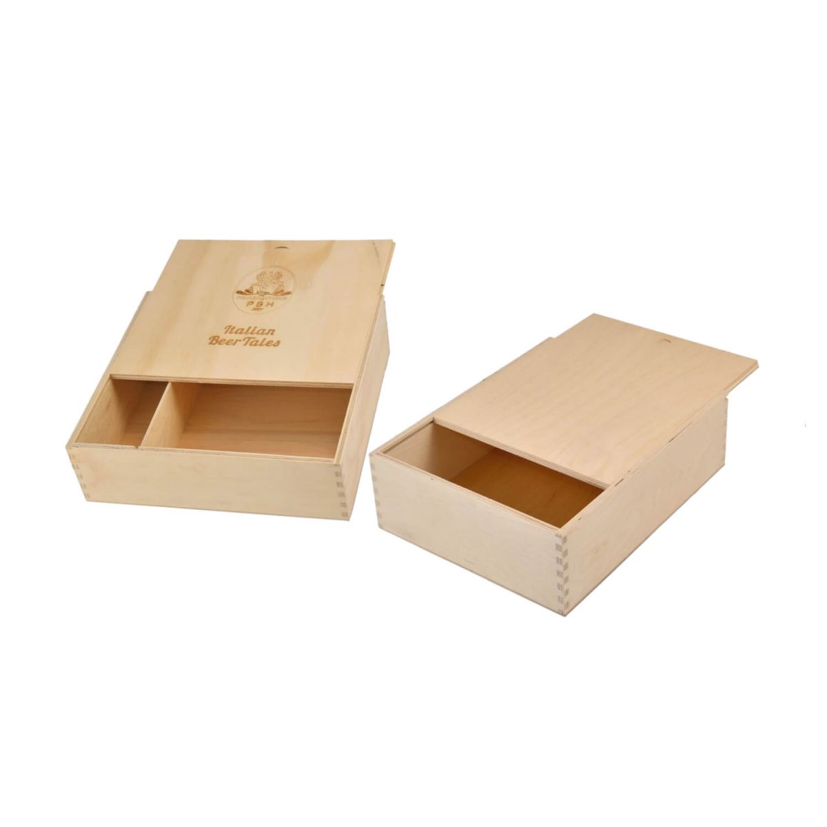 Casse in legno per confezione apertura a sfilo (ghigliottina) 