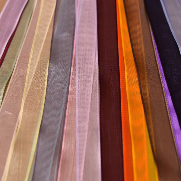 NASTRO ORGANZA DOPPIO RASO 6MM ROTOLO BOBINA 23M DECORAZIONI FAI DA TE