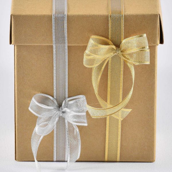 Nastro Di Raso Oro Antico 20mm - 66m Per Regali, Matrimoni, Decorazioni Torte E Bouquet - Foto 8